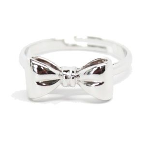 Silver Bow Ring Gift Jewelry